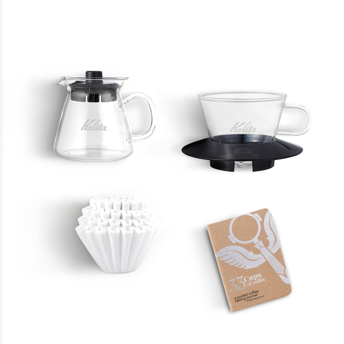 Kalita Wave 155 Coffee Pour Over Kit Glass Kalita USA