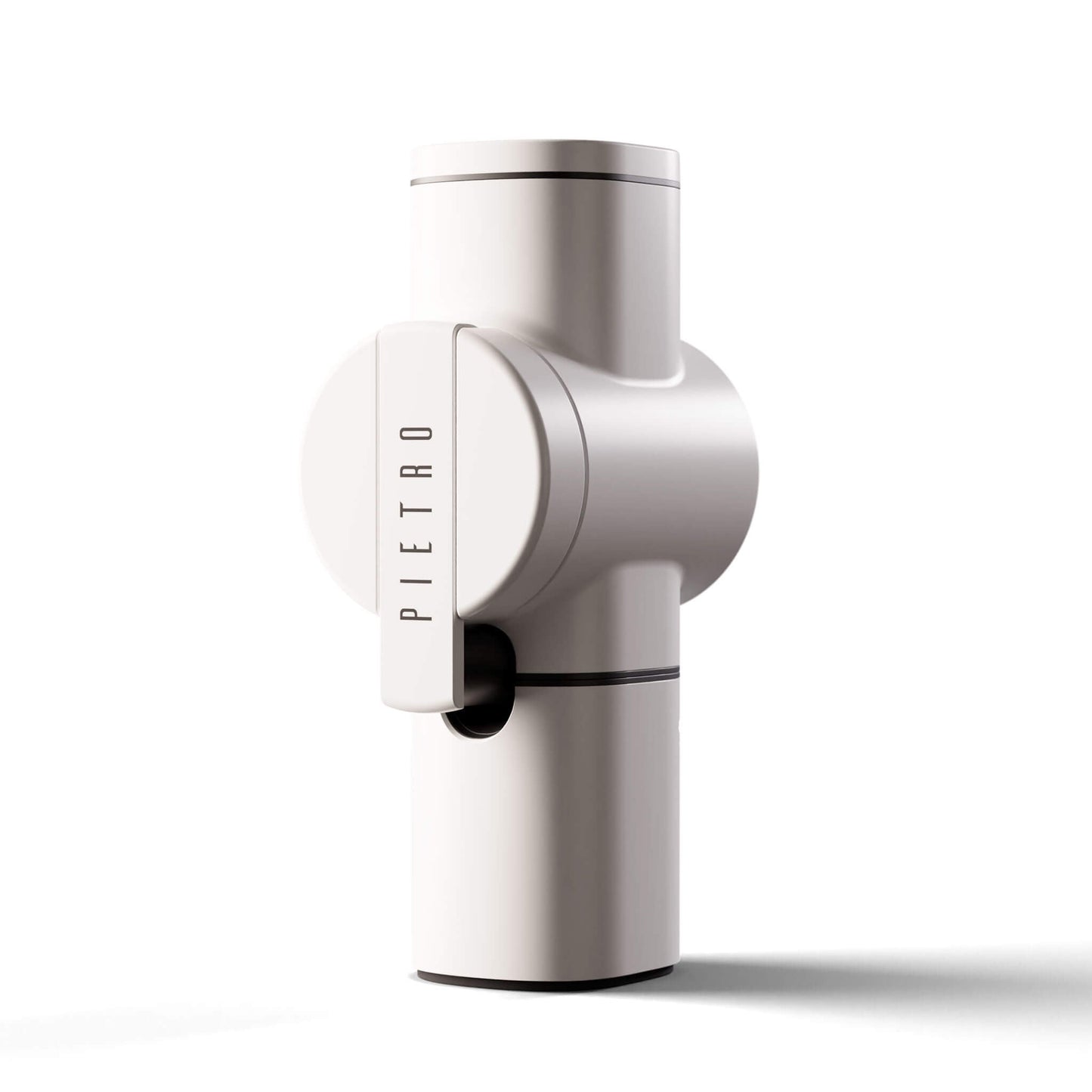 white Pietro handheld coffee grinder