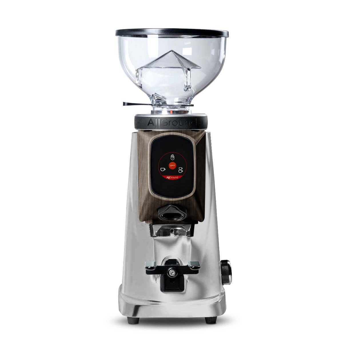 allground classic bright silver with dark oak grinder