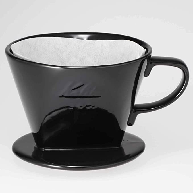 kalita black ceramic dripper with 102 filter
