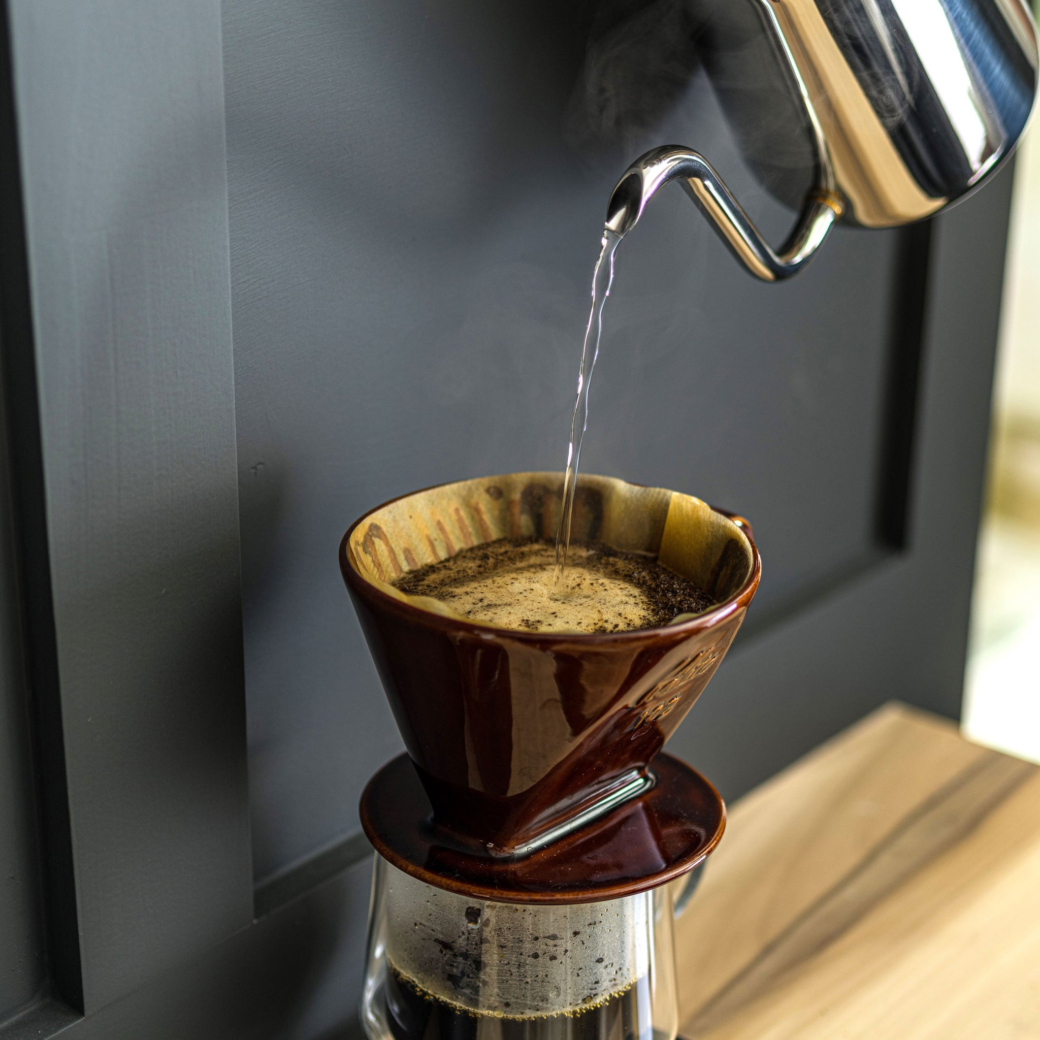 Kalita Style 102 Ceramic Coffee Dripper Brown Kalita USA