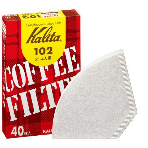 Kalita 102 White Paper Coffee Filters - 40ct